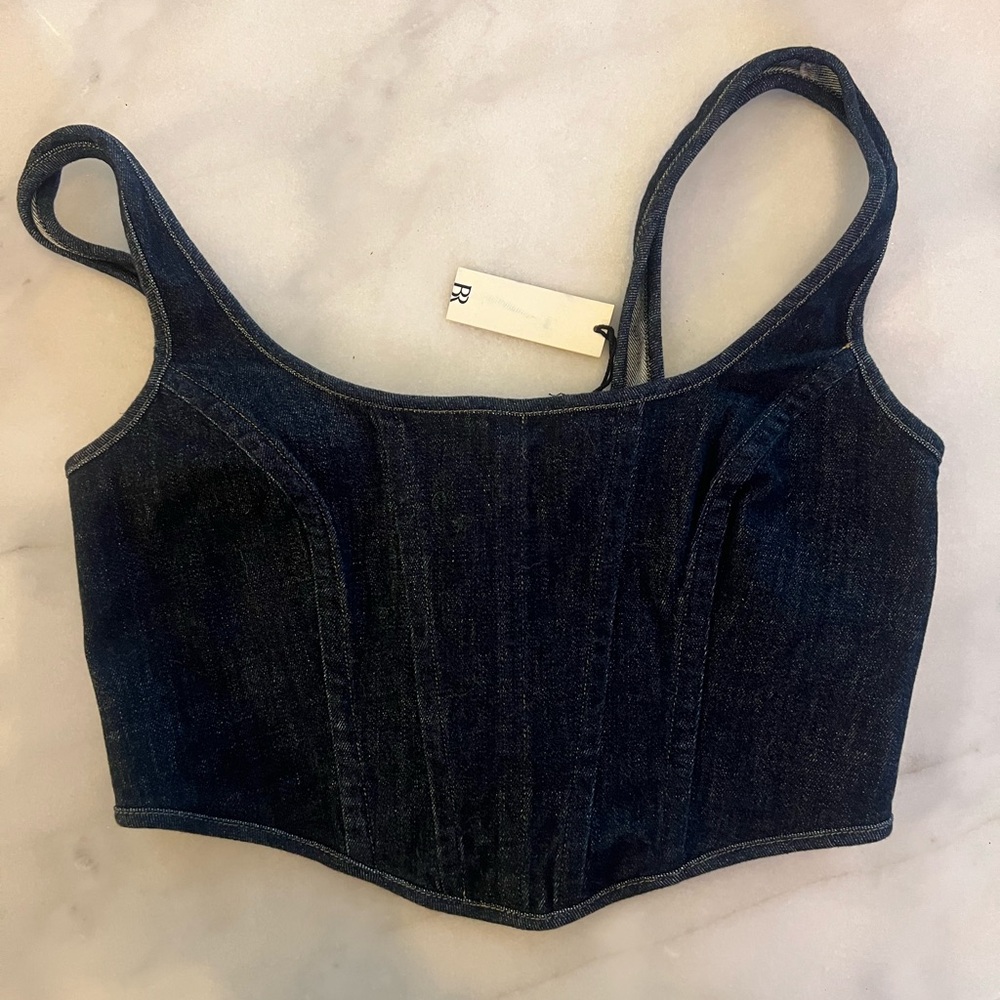 Banana Republic Dark Blue Denim Tank Top
